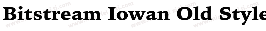 Bitstream Iowan Old Style Black字体转换